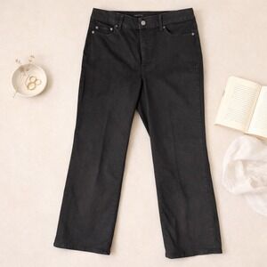 Talbots Barely Boot Dark Black Jean (12P) Closet Staple Clean Denim Minimalist